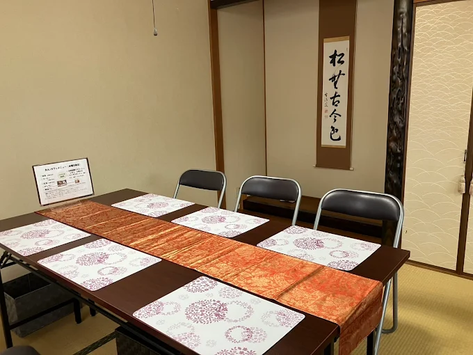 お寺ならではの落ち着いた空間